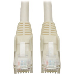 Eaton Tripp Lite Series Cat6 Gigabit Snagless Molded (UTP) Ethernet Cable (RJ45 M/M), PoE, White, 1 ft. (0.31 m)