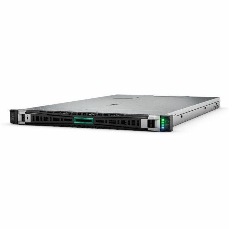 HPE ProLiant DL360 Gen11 1U Rack Server - 1 x Intel Xeon Gold 6530 2.10 GHz - 128 GB RAM - 9.60 TB SSD - (5 x 1.92TB) SSD Configuration - 12Gb/s SAS, Serial ATA/600, NVMe Controller