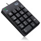 Adesso AKB-601UB Keypad - Cable Connectivity - USB Interface - English (US) - Black