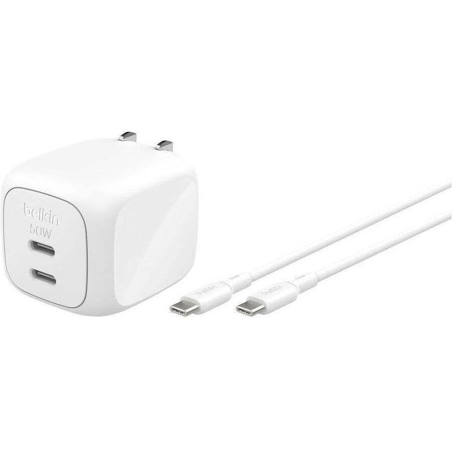 Belkin Dual USB-C GaN Wall Charger 50W