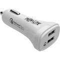 Eaton Tripp Lite Series Dual-Port USB Car Charger, Quick Charge - Dual USB-A 3.0, UL 2089 Certified
