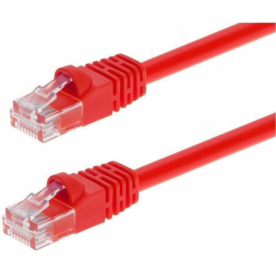 Monoprice Cat6 Bare Copper Ethernet Cable- Red 3FT