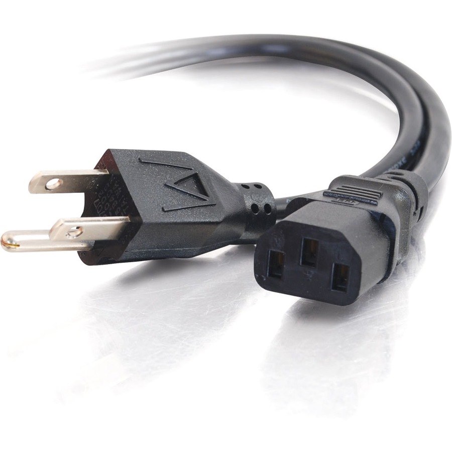 C2G 25ft Universal Power Cord - 18 AWG - NEMA 5-15P to IEC320C13