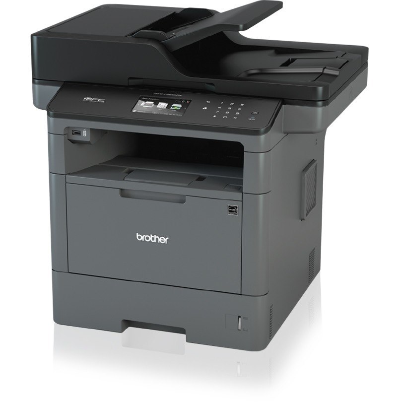 Brother MFC MFC-L5850DW Laser Multifunction Printer-Monochrome-Copier/Fax/Scanner-42 ppm Mono Print-1200x1200 dpi Print-Automatic Duplex Print-50000 Pages-300 sheets Input-1200 dpi Optical Scan-Wireless LAN-Cortado