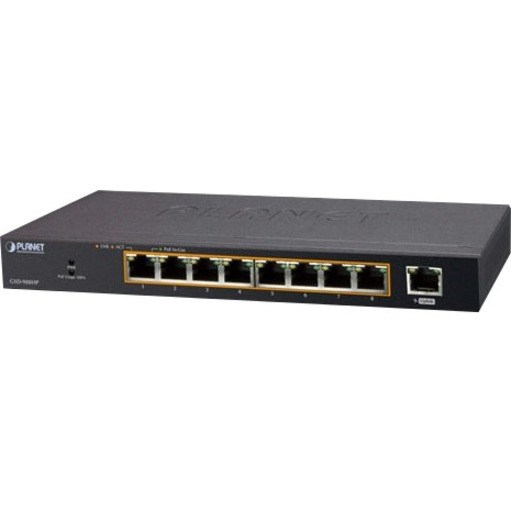 Planet 8-Port 10/100/1000T 802.3at PoE + 1-Port Gigabit Desktop Switch