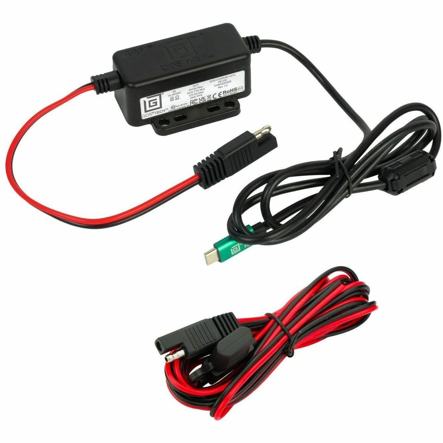 Ram Mounts 12VDC - Ram-Gds-Charge-V21cu - Charger - 10-30VDC - 25Watt - Usb Type-C - 2.5A -