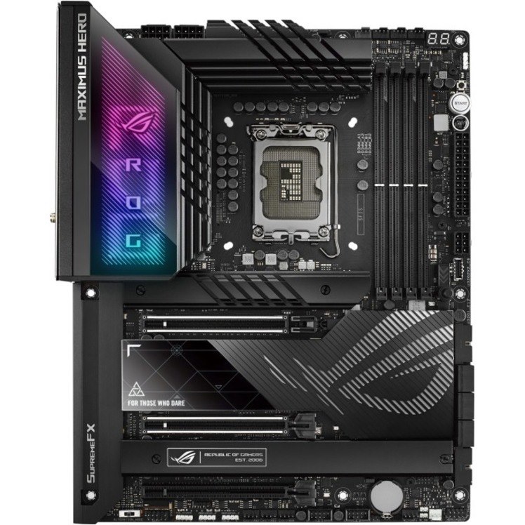 Asus ROG Maximus Z790 Hero Maximus Z790 Hero Gaming Desktop Motherboard - Intel Z790 Chipset - Socket LGA-1700 - ATX