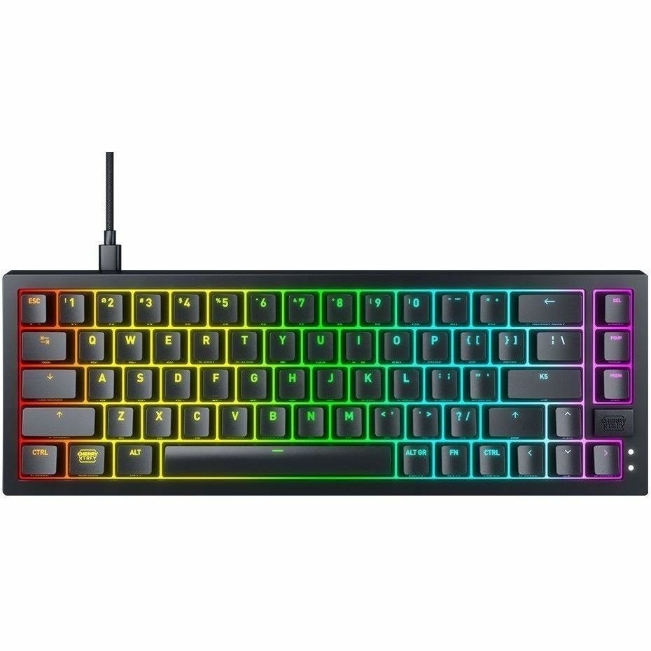 CHERRY XTRFY CX-K5V2-RGB-CPT Gaming Keyboard - Cable Connectivity - USB 3.0 Interface - RGB LED