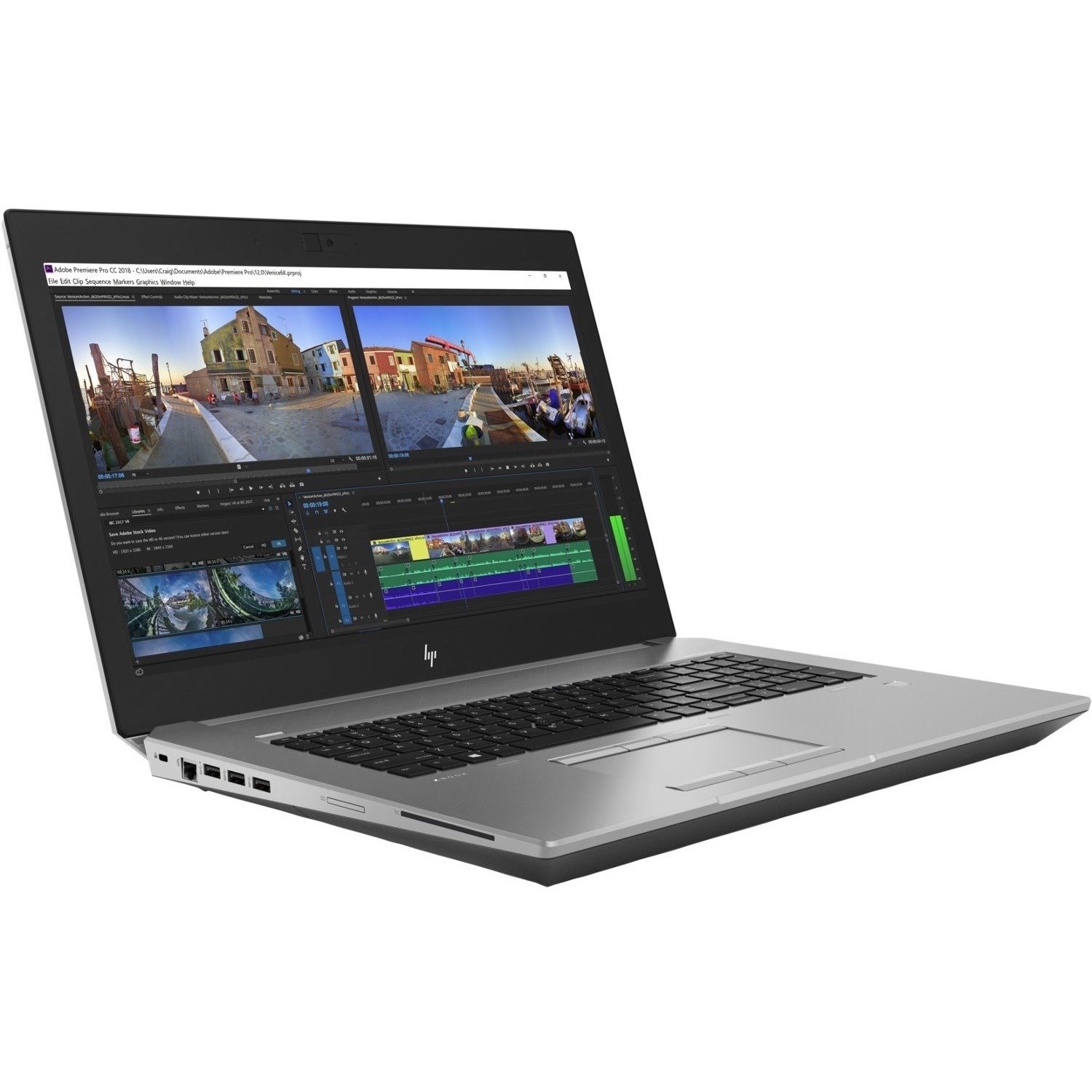 HP ZBook 17 G5 17.3" Mobile Workstation - Full HD - Intel Xeon E-2176M - 16 GB - 512 GB SSD - Turbo Silver