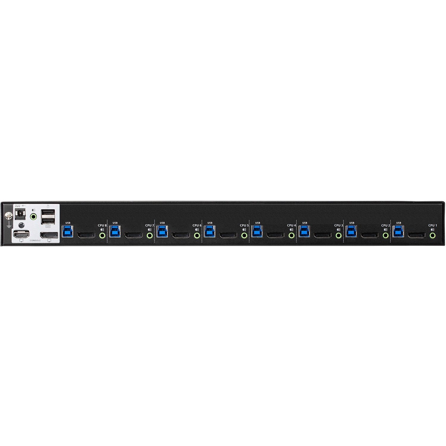 ATEN CS19208 8-Port USB 3.0 4K DisplayPort KVM Switch with Rack Mounting Kit