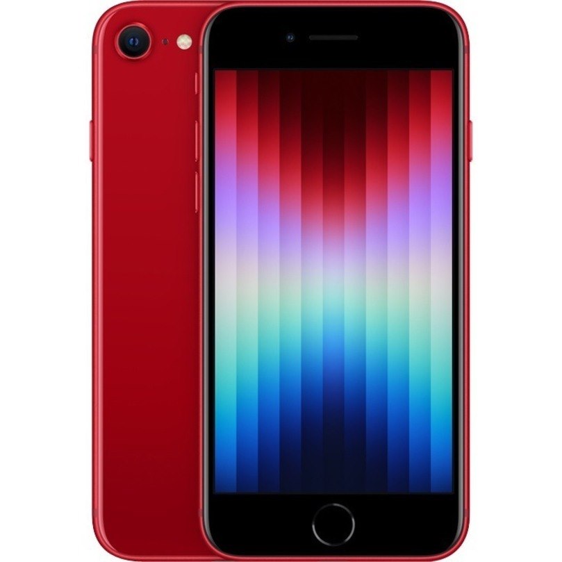 Apple iPhone SE A2595 64 GB Smartphone - 4.7" LCD HD 1334 x 750 - Hexa-core (AvalancheDual-core (2 Core)Blizzard Quad-core (4 Core) - 4 GB RAM - iOS 15 - 5G - Red