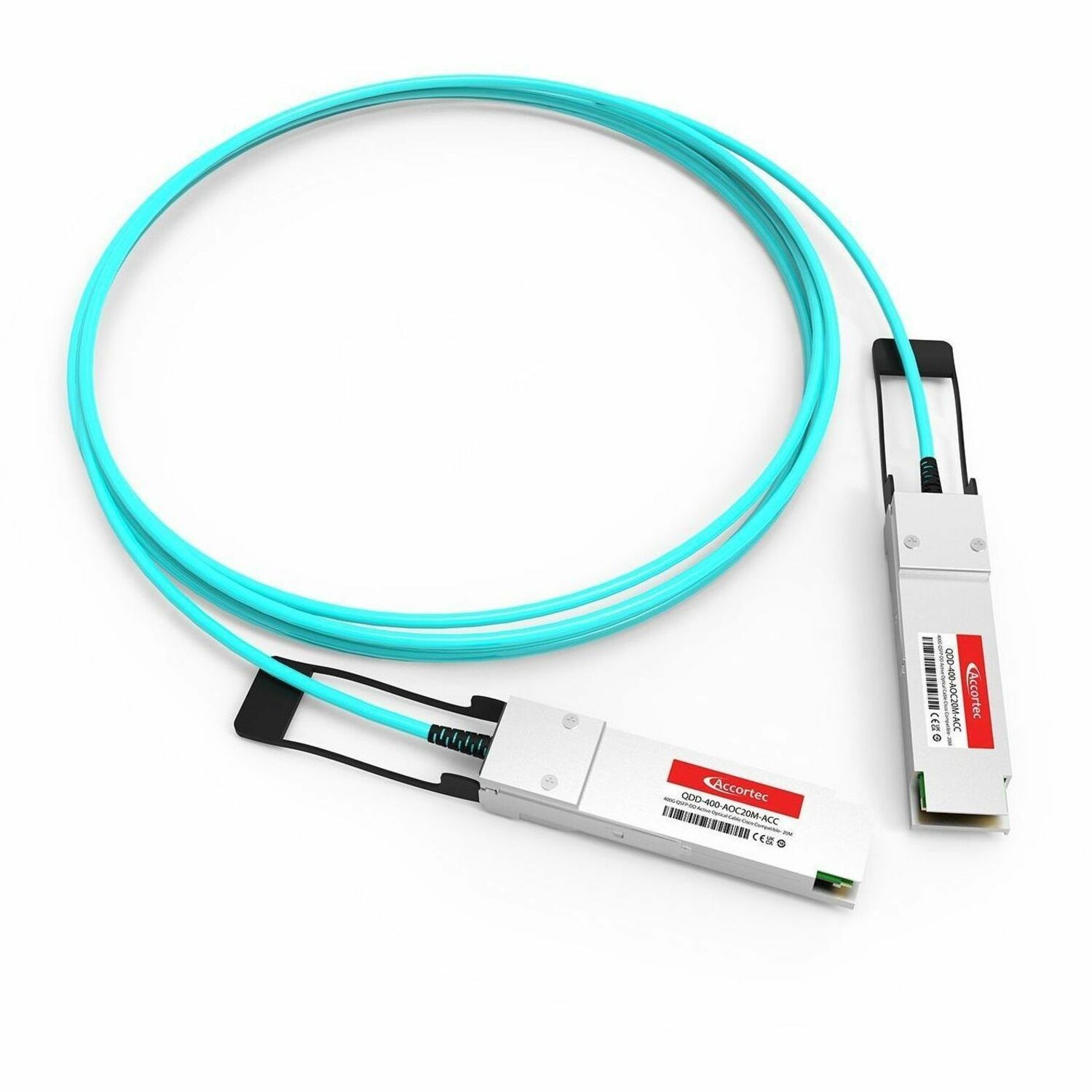 Accortec 400G QSFP-DD Active Optical Cable Cisco Compatible Taa Compliant- 20M