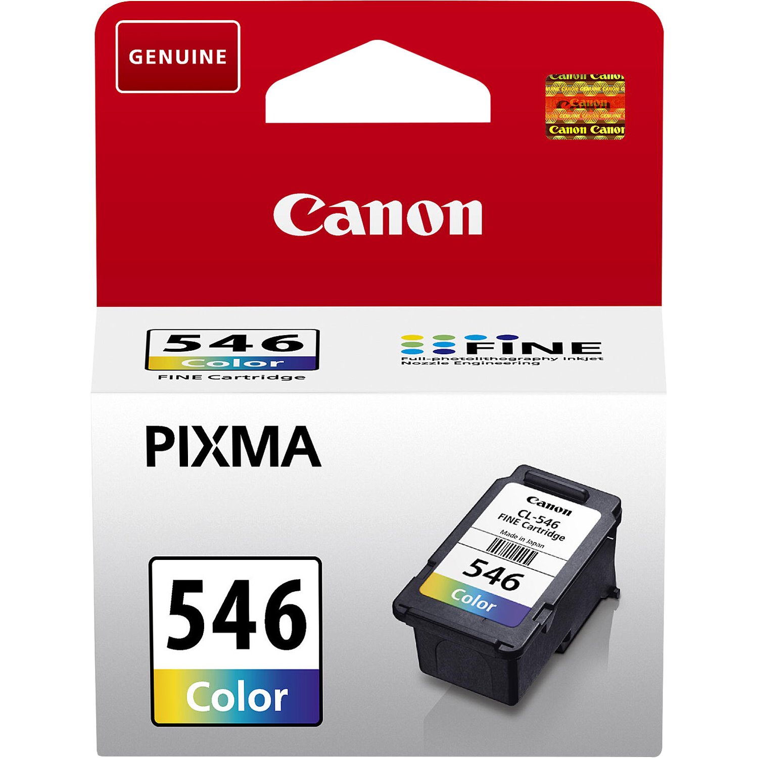Canon CL-546 Original Inkjet Ink Cartridge - Cyan, Magenta, Yellow - 1 Each