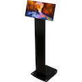 CTA Premium Locking Floor Stand & Enclosure for iPad 10th Gen 10.9" & More (Black)
