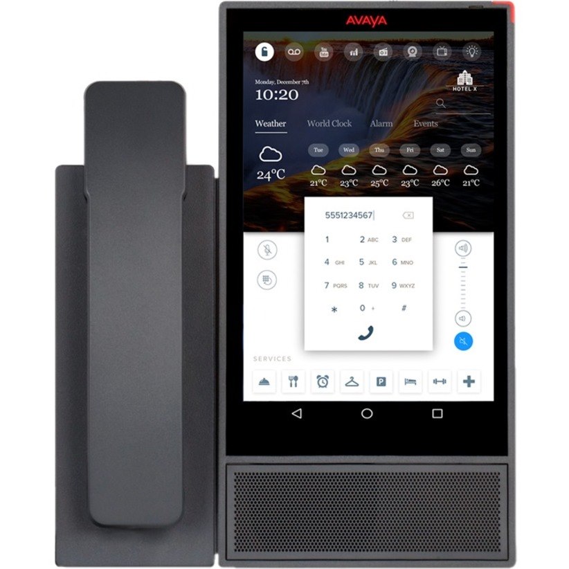 Avaya Vantage K165 IP Phone - Corded/Cordless - Corded/Cordless - Desktop, Wall Mountable