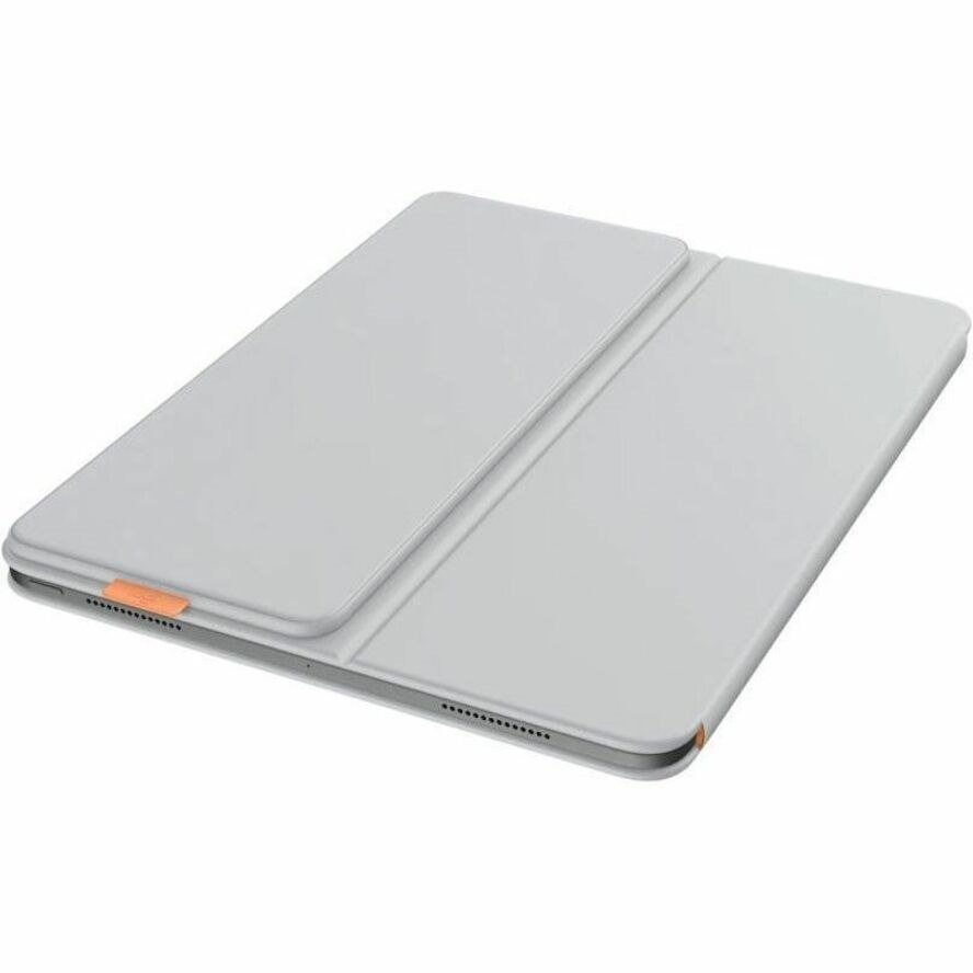 Logitech Flip Folio Tastatur/Cover (Folie) f&uuml;r 33 cm (13 Zoll) Apple iPad Pro 13 (2024), iPad Air 13 (2024), iPad Air 13 (2025) Tablet - Pale Gray