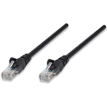 Network Patch Cable, Cat5e, 0.5m, Black, CCA, U/UTP, PVC, RJ45, Gold Plated Contacts, Snagless, Booted, Lifetime Warranty, Polybag