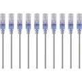 Monoprice 10-Pack, SlimRun Cat6A Ethernet Network Patch Cable, 10ft Gray