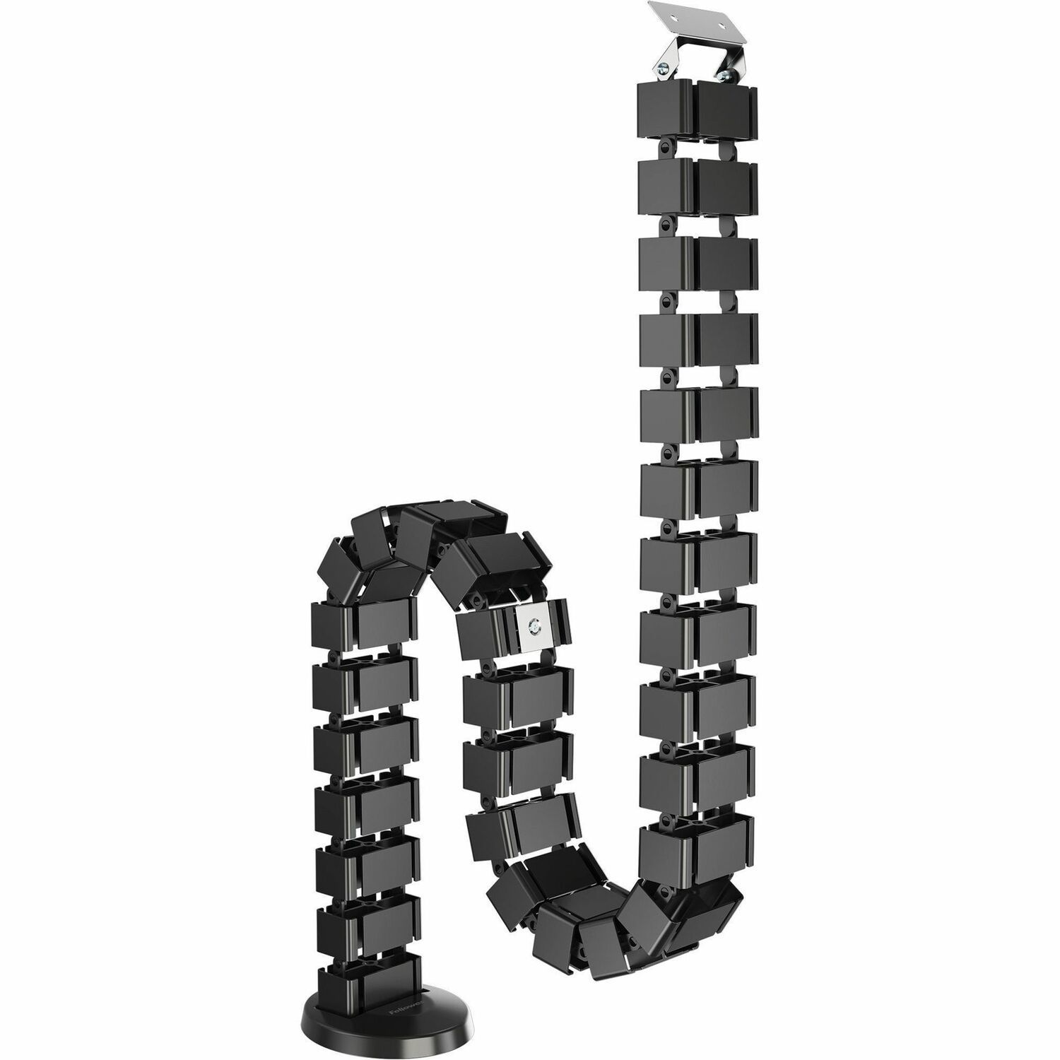 Fellowes Cable Routing - Black - 4 / Carton Pack