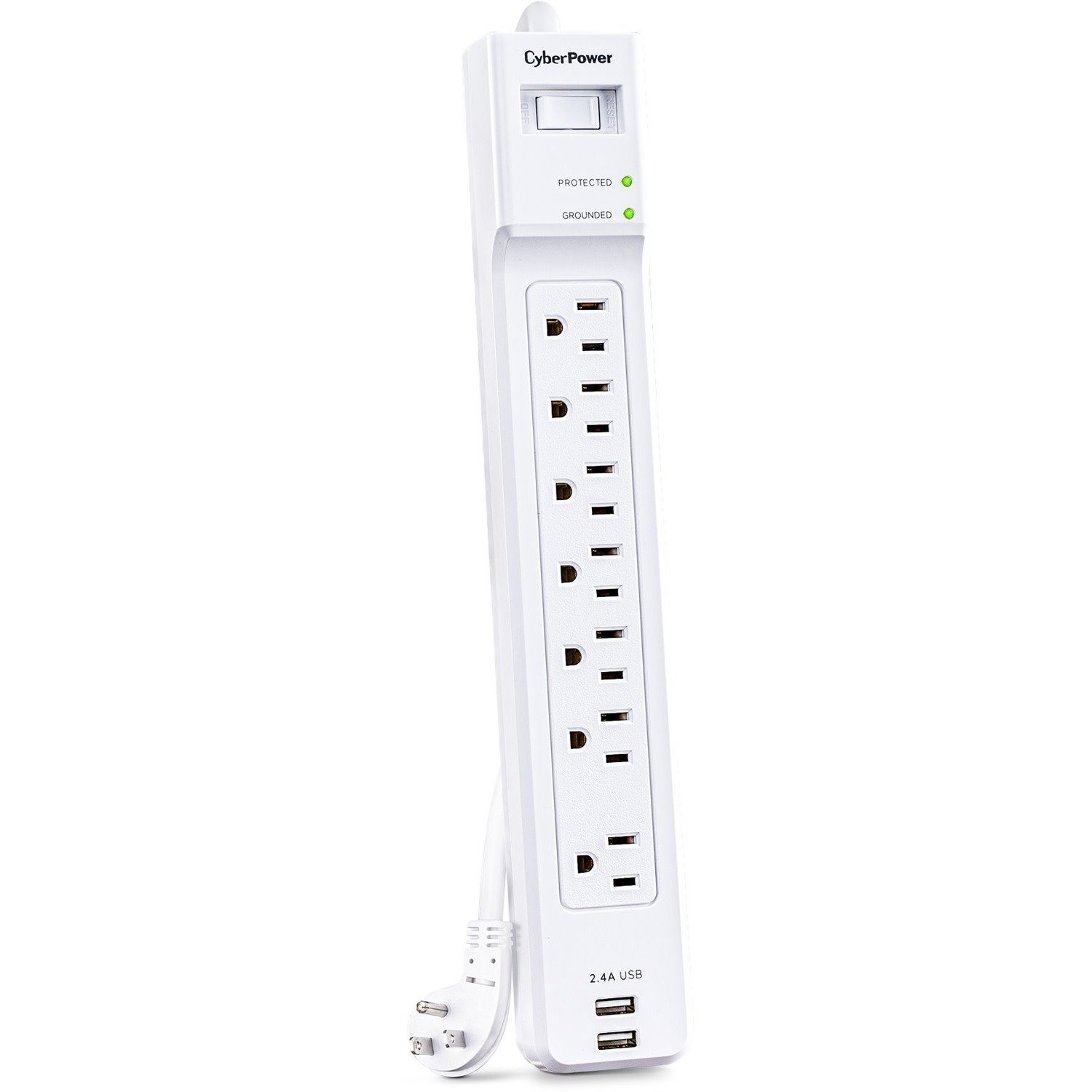 CyberPower P704URC1 Home Office 7 - Outlet Surge Protector with 2000 J Surge Suppression