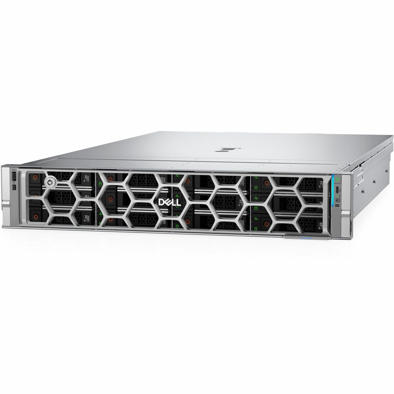 Dell PowerEdge R570 2U Rack-mountable Server - 1 x Intel Xeon 6 6507P 3.50 GHz - 32 GB RAM - 960 GB SSD - (1 x 960GB) SSD Configuration - 12Gb/s SAS, Serial ATA/600, NVMe Controller