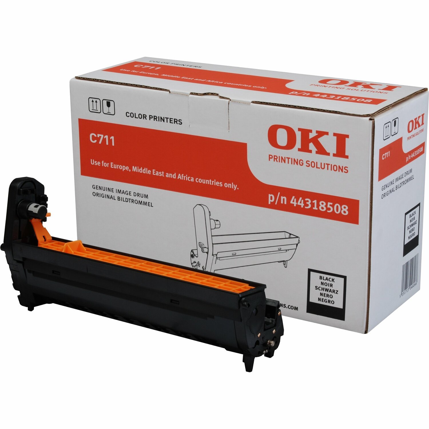 Oki 44318508 LED Imaging Drum - Black