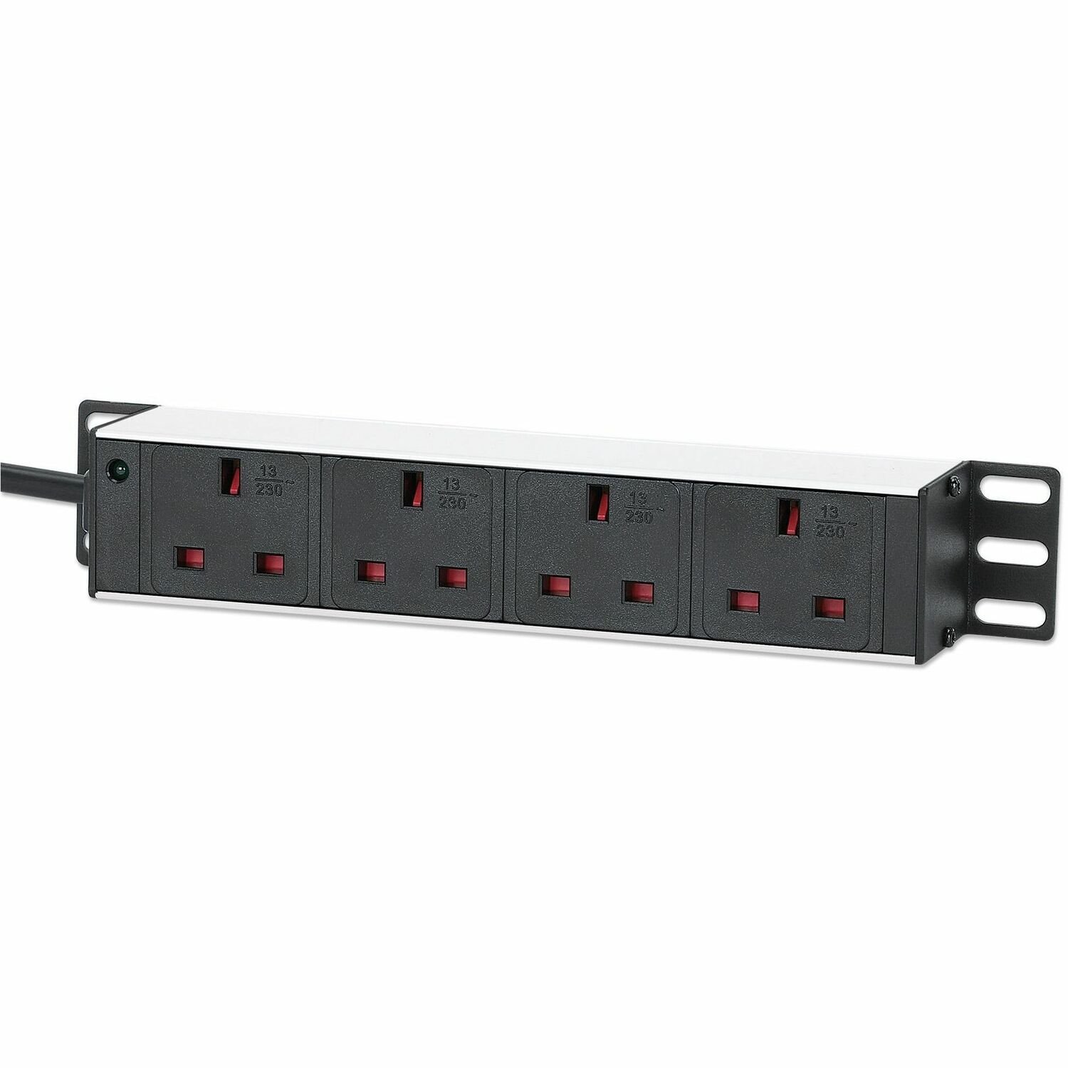 Ic Intracom 10In Pdu 1U 6-Way Uk Ac Plugs-Indicator Light