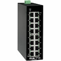 Eaton Tripp Lite Series 16-Port Unmanaged Industrial Gigabit Ethernet Switch - 10/100/1000 Mbps, DIN Mount, TAA