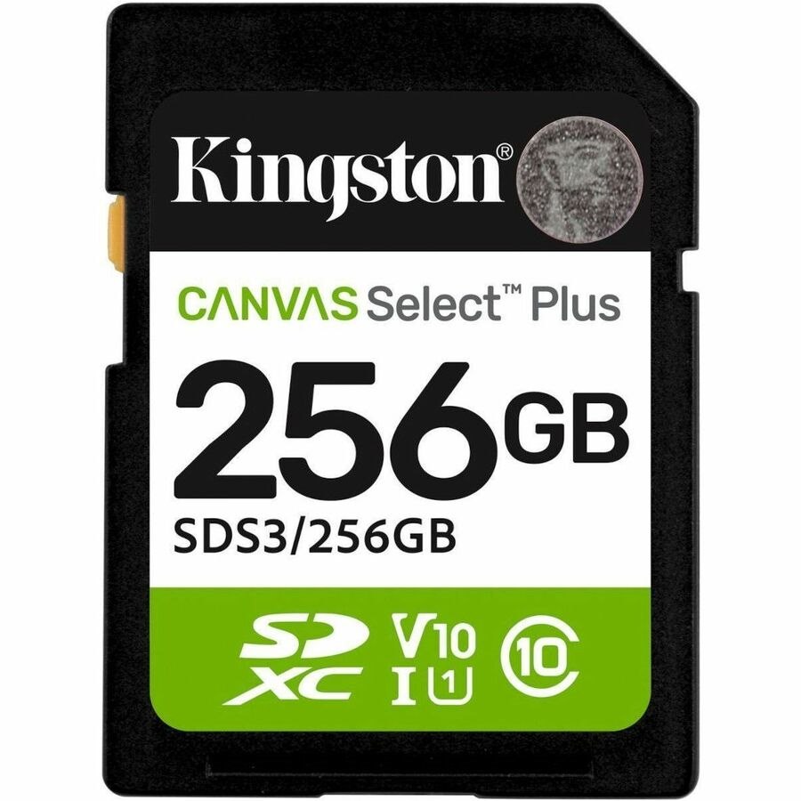 Kingston Canvas Select Plus 256 GB Class 10/UHS-I (U1) V10 SDXC