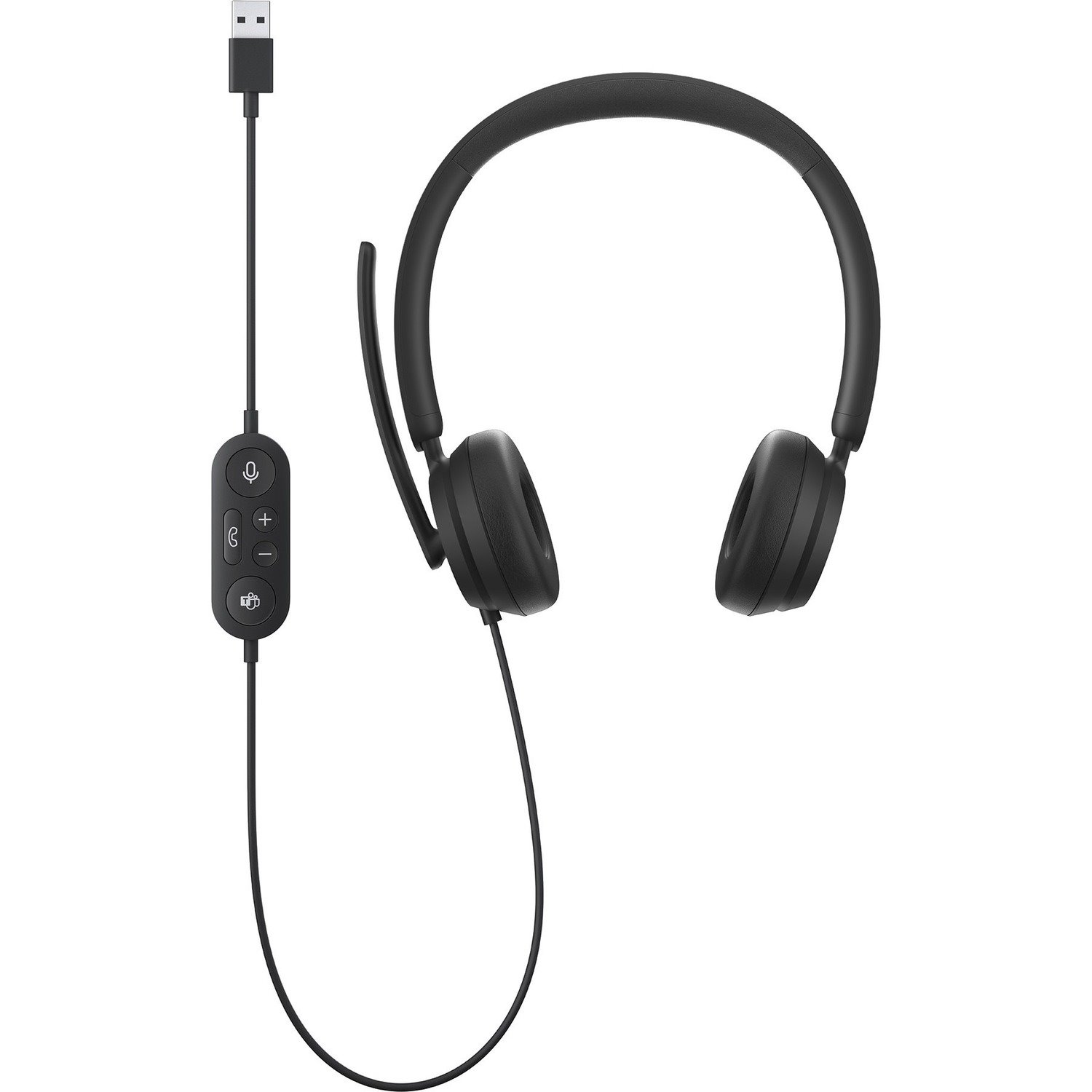 Microsoft Modern Wired Over-the-head Stereo Headset - Black