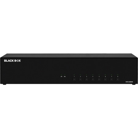 Black Box KVM Switch, NIAP 4.0 Certified - 8-Port, Dual-Monitor, DisplayPort, CAC