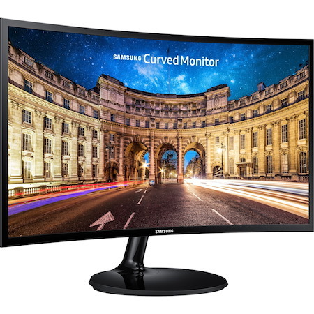 Samsung C27F390 27" Class Full HD Curved Screen LCD Monitor - 16:9 - High Glossy Black - TAA Compliant