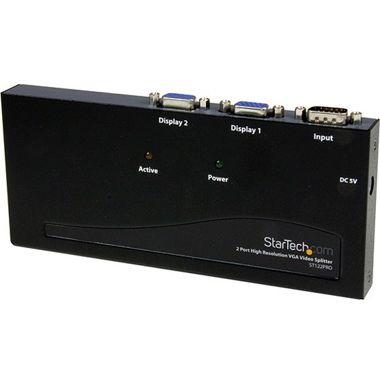 StarTech.com 2 Port High Resolution VGA Video Splitter - 350 MHz