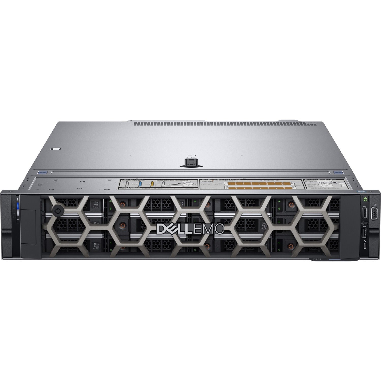 Dell EMC PowerEdge R540 2U Rack Server - 1 Xeon Bronze 3106 - 16 GB RAM - 1 TB HDD - 12Gb/s SAS Controller