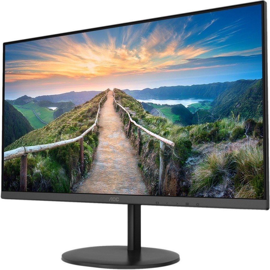 AOC Q27V4EA 27" Class WQHD LCD Monitor - 16:9 - Textured Black