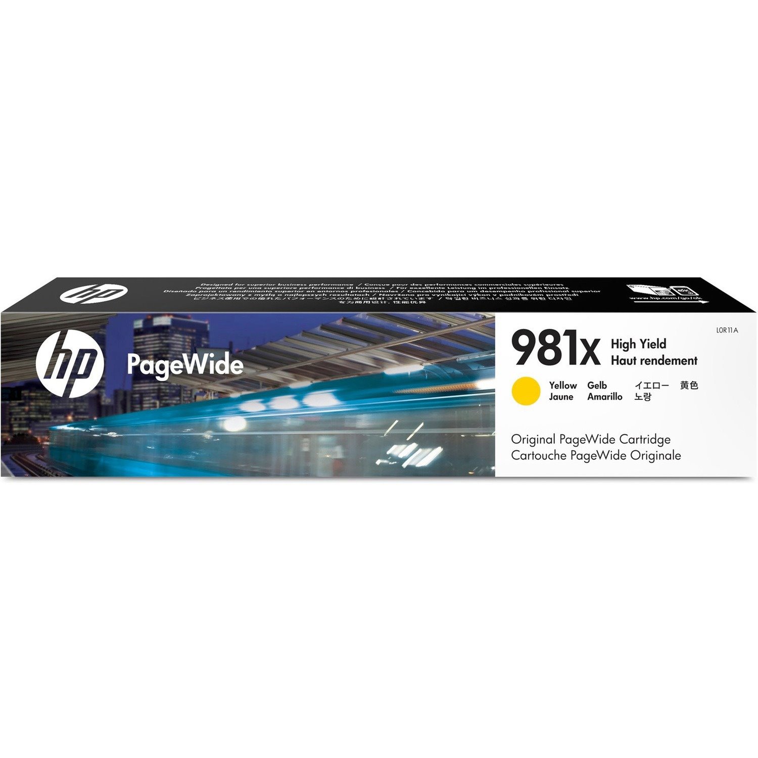 HP 981X (L0R11A) Original High Yield Inkjet Ink Cartridge - Single Pack - Yellow - 1 Each