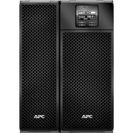 APC Smart-UPS On-Line, 6kVA/6kW, Tower, 208V, 8x 5-20R+4x L6-20R+3x L6-30R+1x L14-30R NEMA, NMC+SmartSlot, W/ transformer 208V to 120V, W/O rail kit