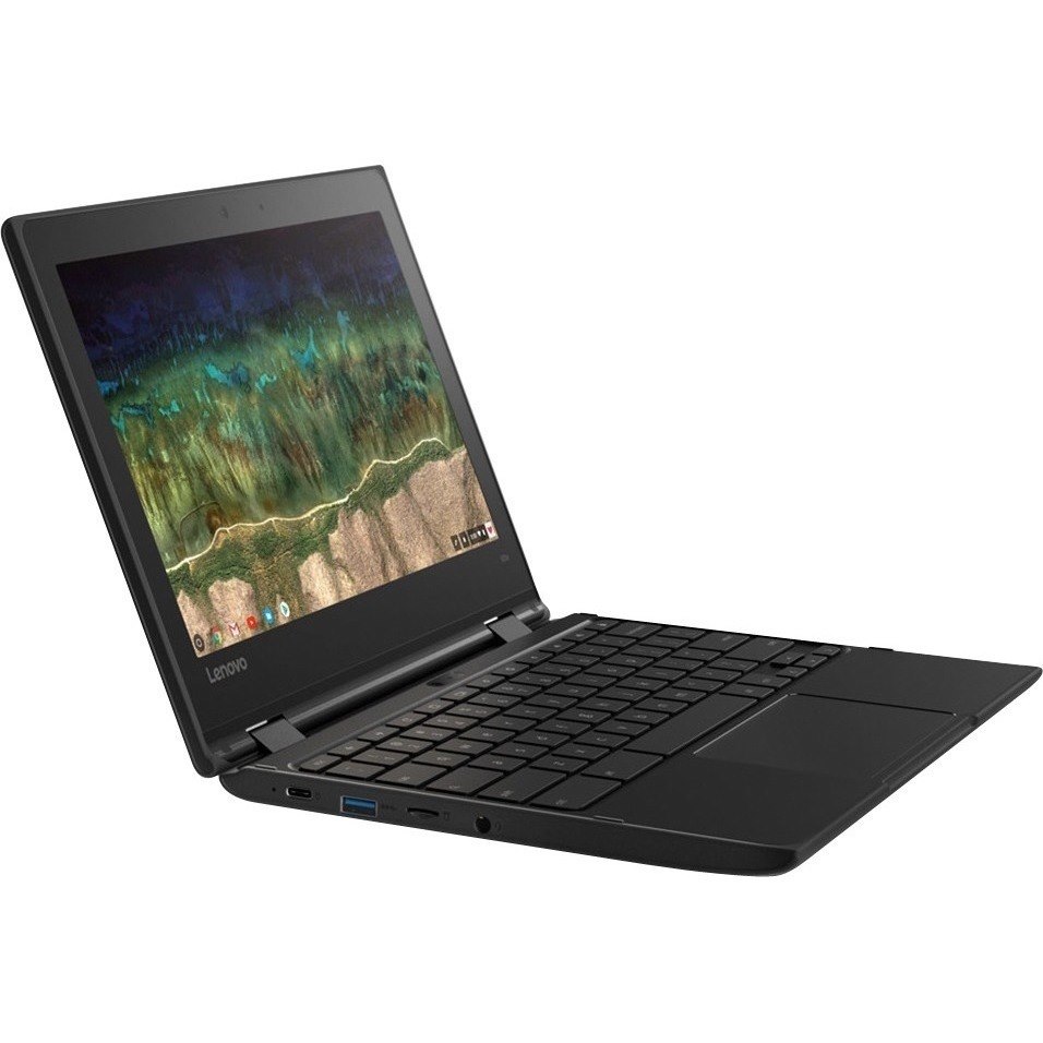 LENOVO DCG SOURCING 500e Chromebook 2nd Gen 81MC005AUS 11.6" Touchscreen Convertible 2 in 1 Chromebook - HD - Intel Celeron N4120 - 4 GB - 32 GB Flash Memory - English Keyboard - Black