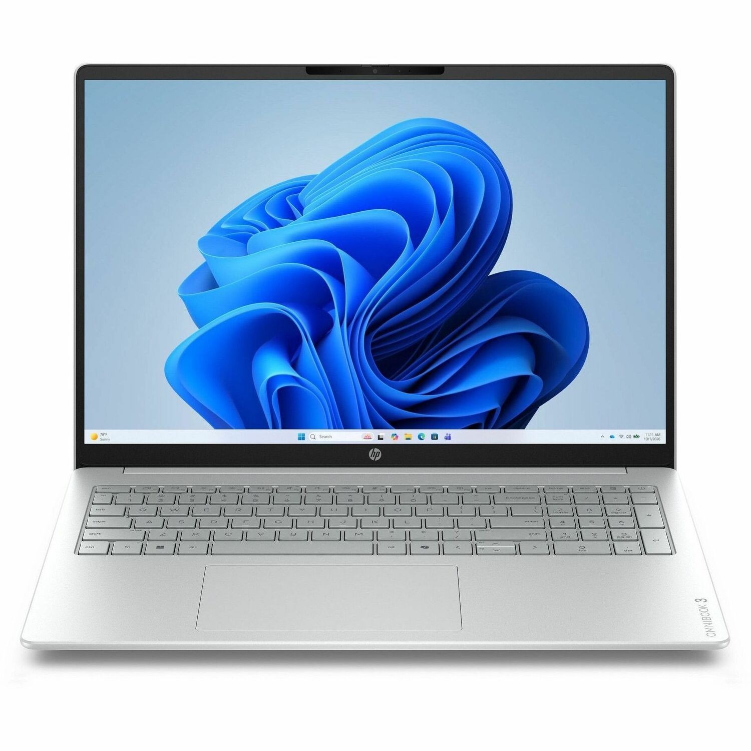 HP OmniBook 3 16-bu0770nb 40,6 cm (16") Notebook - WUXGA - Intel Core 7 1e generatie 150U - 16 GB - 512 GB SSD - Zilver