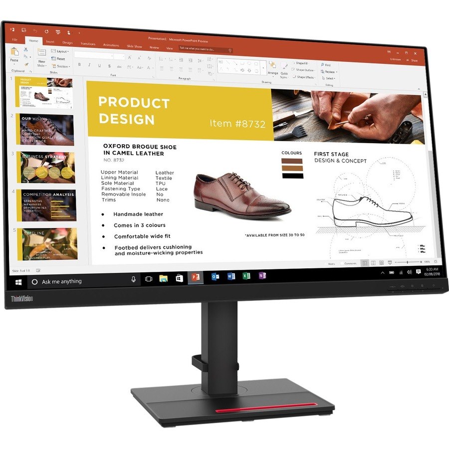 Lenovo ThinkVision P32P-20 32" Class 4K UHD LCD Monitor - 16:9 - Raven Black