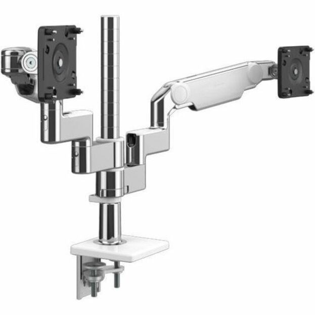 Humanscale M/Flex X8NTNCEWCTBCTB--18 Mounting Arm for Monitor - White, Black, Polished Aluminum