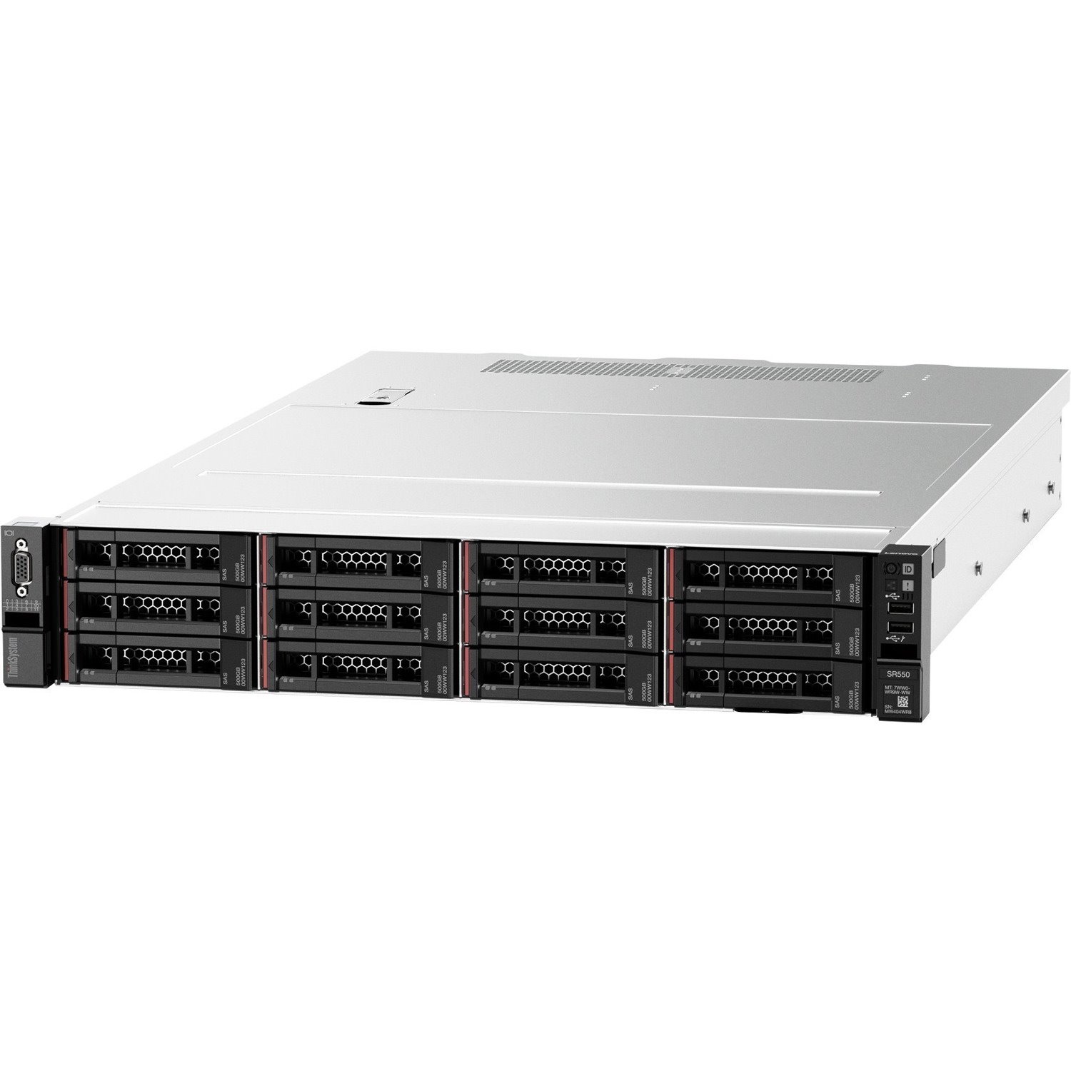 Lenovo ThinkSystem SR550 7X04A082AU 2U Rack Server - 1 x Intel Xeon Silver 4210 2.20 GHz - 32 GB RAM - Serial ATA/600, 12Gb/s SAS Controller