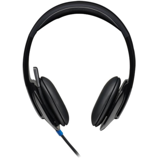 Logitech H540 Wired Over-the-head Stereo Headset - Black