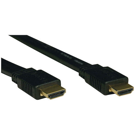 Eaton Tripp Lite Series High-Speed HDMI Flat Cable, Digital Video with Audio, UHD 4K (M/M), Black, 6 ft. (1.83 m)