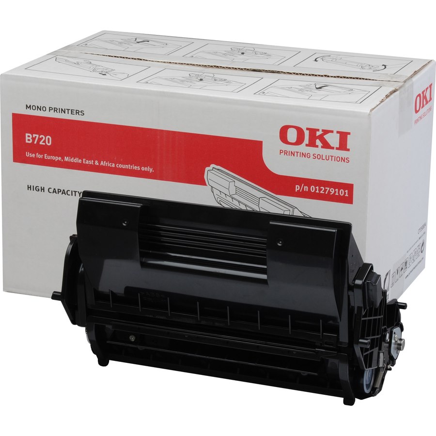 Oki 1279101 Original LED Toner Cartridge - Black - 1 Pack