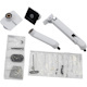 Ergotron Mounting Arm for Monitor, Curved Screen Display, LCD Display - White