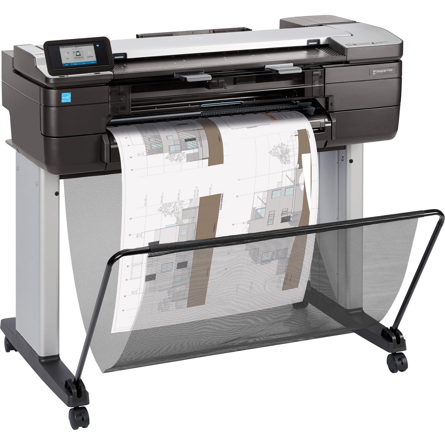 HP Designjet T830 Inkjet Large Format Printer - Includes Printer, Copier, Scanner - 609.60 mm (24") Print Width - Colour