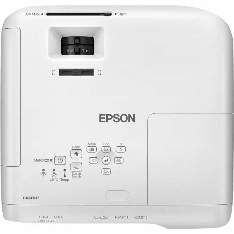 Epson EB-FH54 3LCD Projector - 16:9 - Ceiling Mountable, Desktop, Portable - White