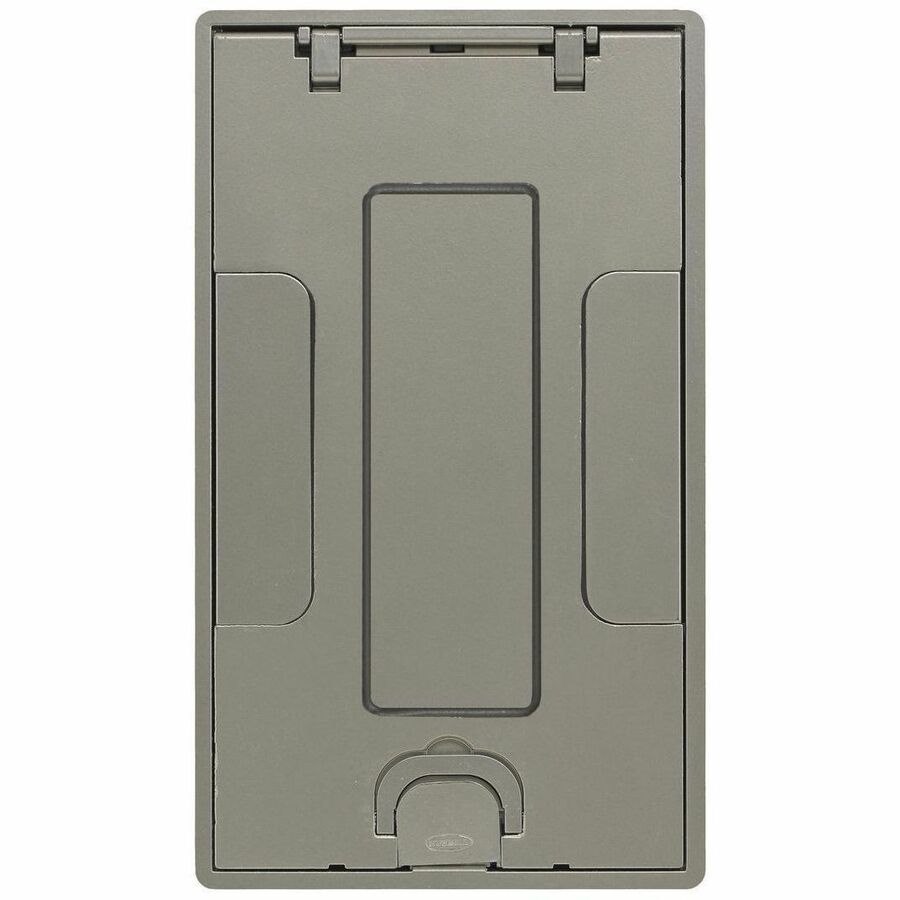 Hubbell 2/4G Tile CVR, Insert, Nickel Powder