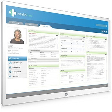 HP Healthcare Edition HC271 27" Class WQHD LCD Monitor - 16:9 - White